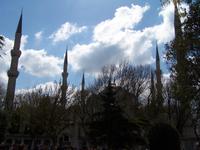 Die Blaue Moschee mit ihren sechs Minaretten