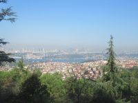 Blick auf die Stand von Çamlica Hügel - Istanbul, Türkei