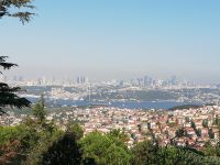 Blick auf die Stand von Çamlica Hügel - Istanbul, Türkei