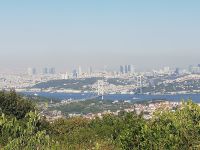 Blick auf die Stand von Çamlica Hügel - Istanbul, Türkei