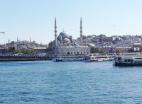 Bosporus Bootsfahrt - Blick auf die Moscheen - Istanbul, Türkei