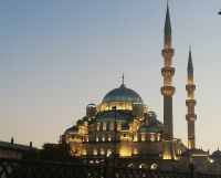 Abendstimmung Blick auf die Blaue Moschee -  Istanbul, Türkei