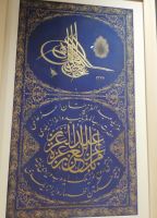 Topkapi Palast - Kalligraphie, Istanbul, Türkei