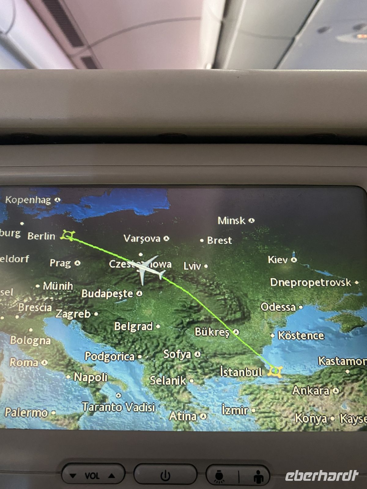 Unsere Rückflugroute