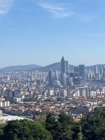 Aussicht vom Camlica Hügel auf das neue Finanzzentrum