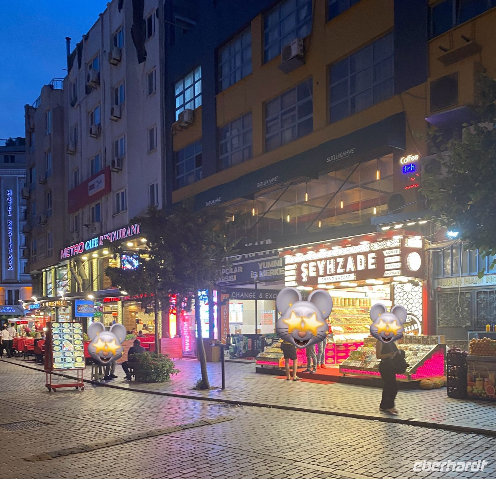 Auf dem Weg zum Restaurant