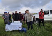 das Ballonteam lädt zum Sekt ein