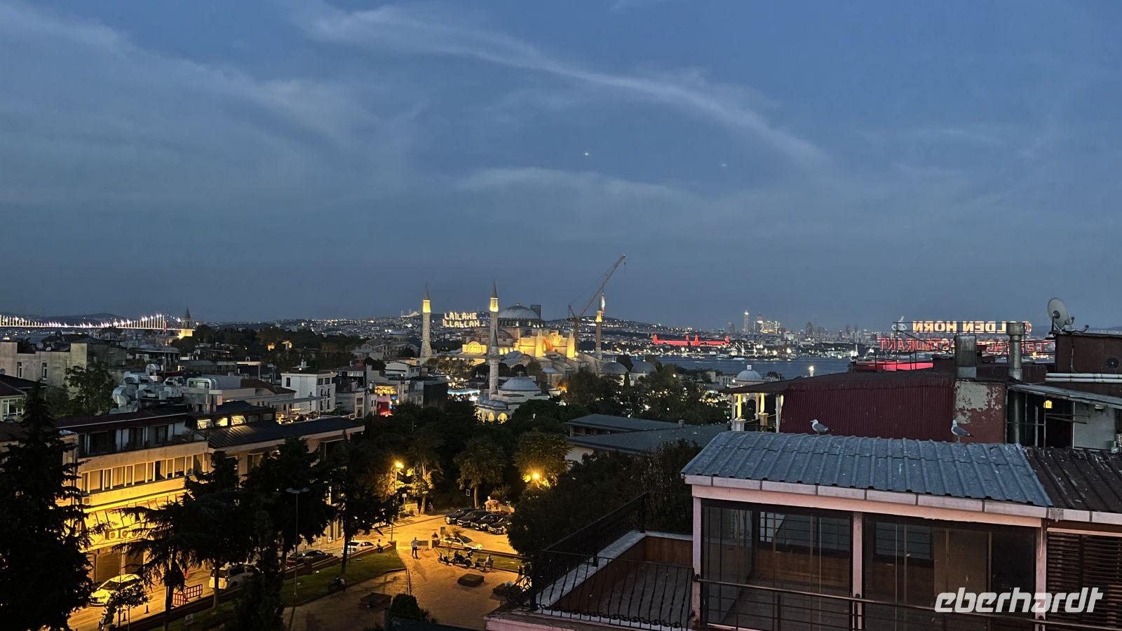 Aussicht beim Willkommensabendessen