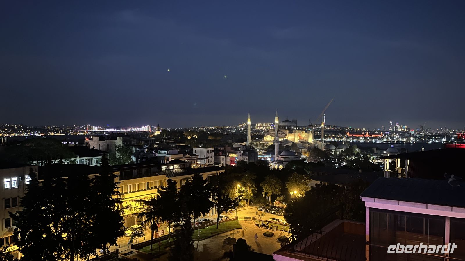 Aussicht beim Willkommensabendessen