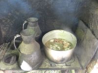 Kappadokien, Rotes Tal, und eine Suppe köchelt auf dem Holzfeuer.