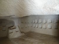 Kappadokien, Rotes Tal, die Taubenschlafplätze sind das Entrée zu einer Kirche.