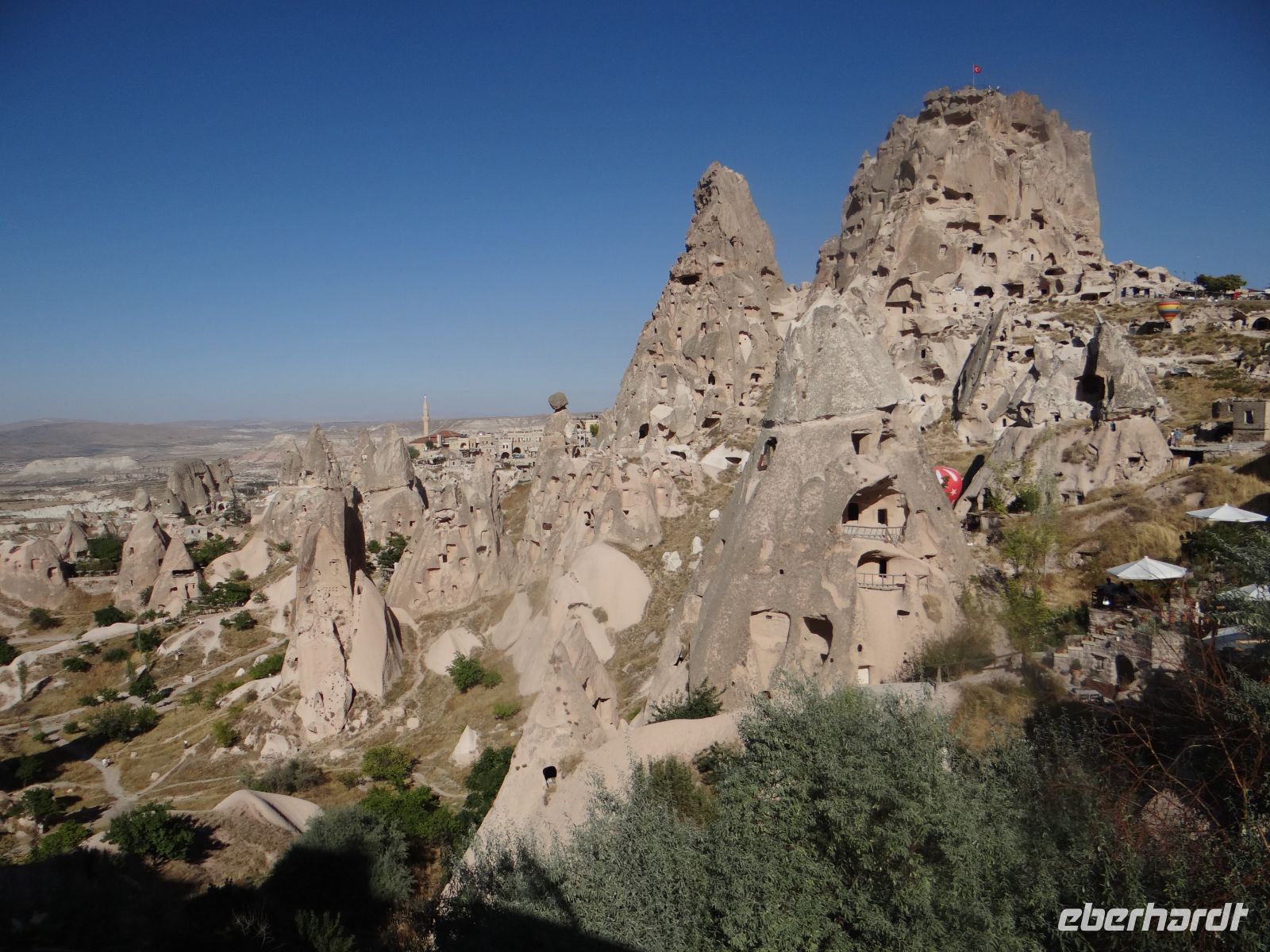 Kappadokien, die Burg von Uçhisar.