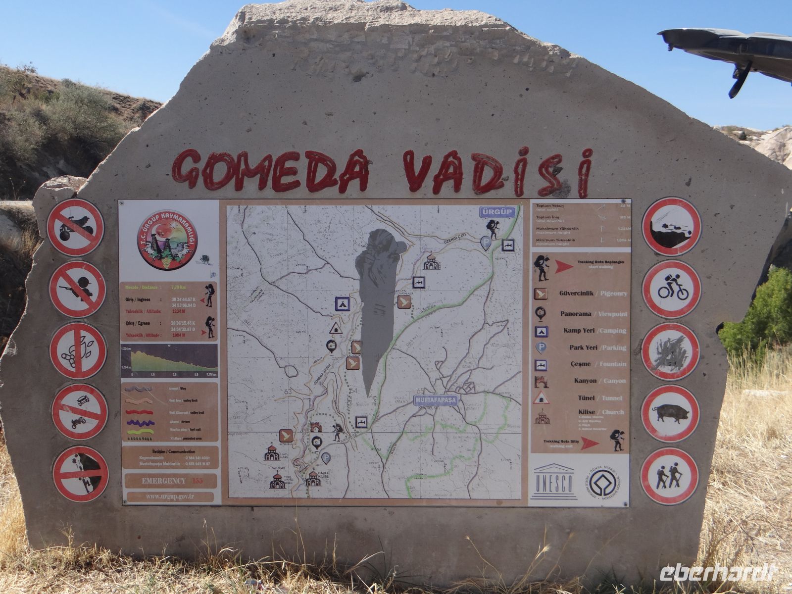 Kappadokien, Eingang zum Gomeda-Tal