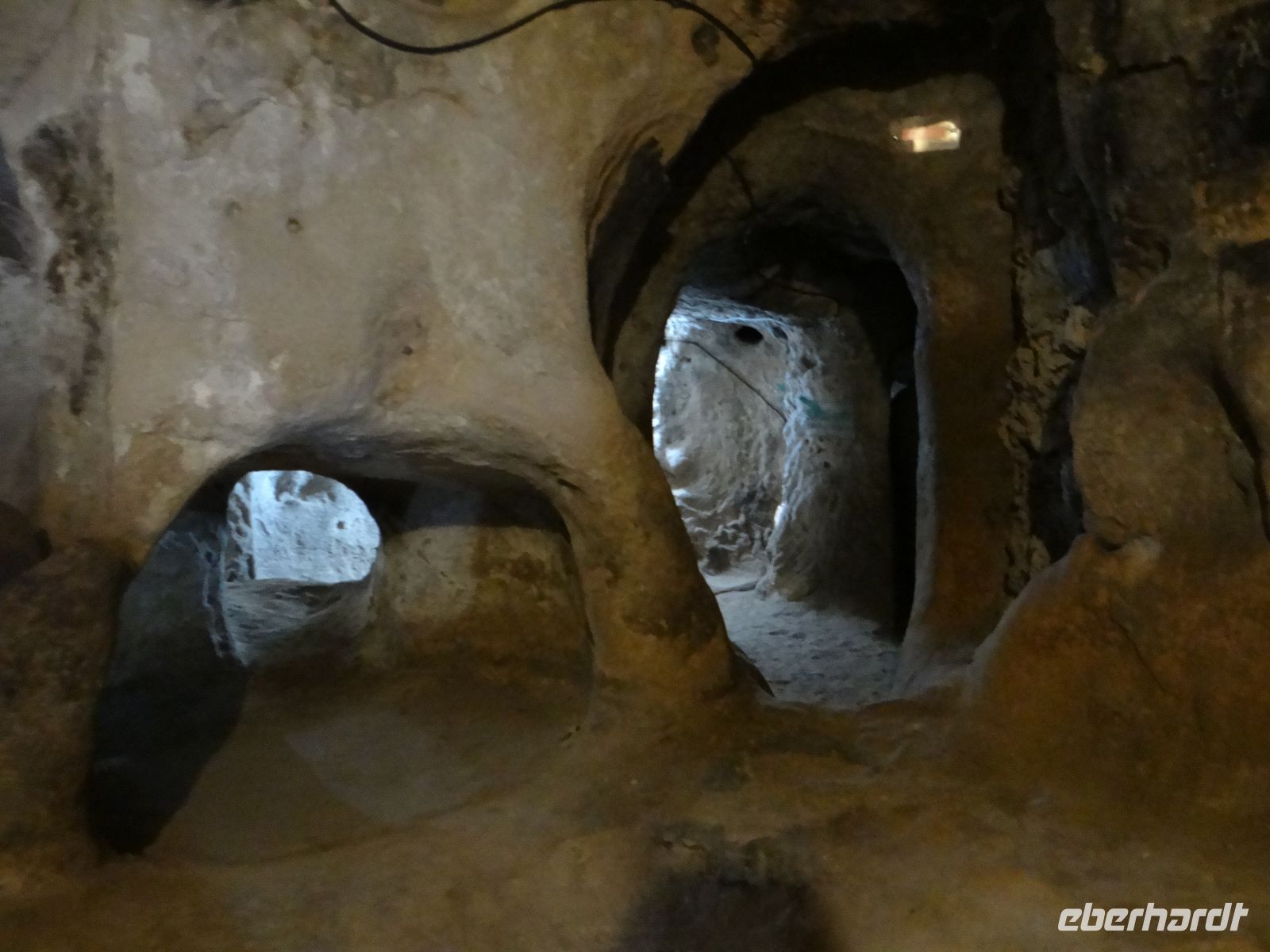 Kappadokien, im Untergrund von Saratli musste man sich auskennen, um nicht verloren zu gehen. 