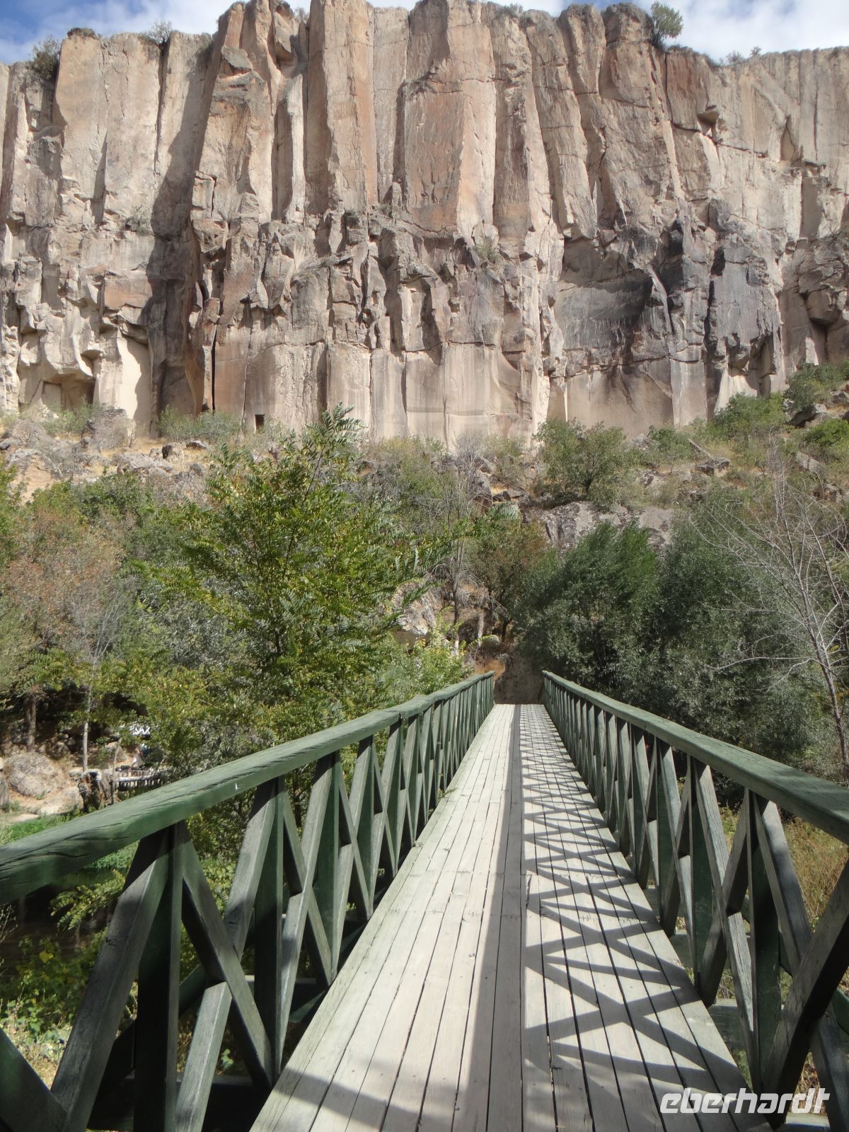 Kappadokien, der Weg im Ihlara-Tal ist sehr gepflegt.