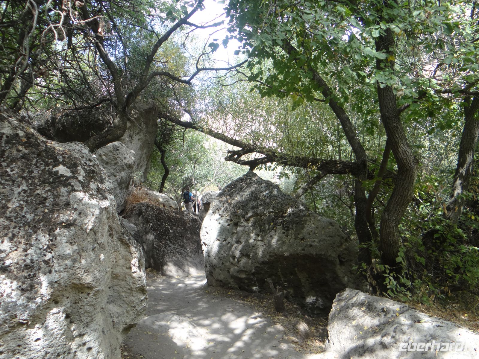 Kappadokien, der Wanderweg im Ihlara-Tal ist abwechslungsreich.