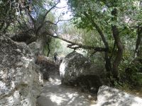 Kappadokien, der Wanderweg im Ihlara-Tal ist abwechslungsreich.