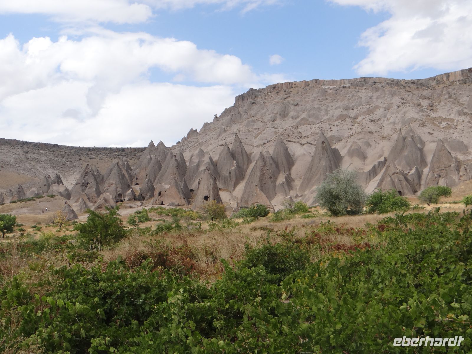 Kappadokien, Ihlara-Tal, die Landschaft verändert sich. 