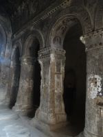 Kappadokien, Selime, die Kathedrale mit freskierten Pfeilern.