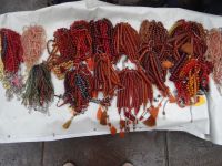 Kappadokien, Kayseri, islamischer Rosenkranz, in der Türkei als Tesbih bekannt, mit 33 Kugeln. 