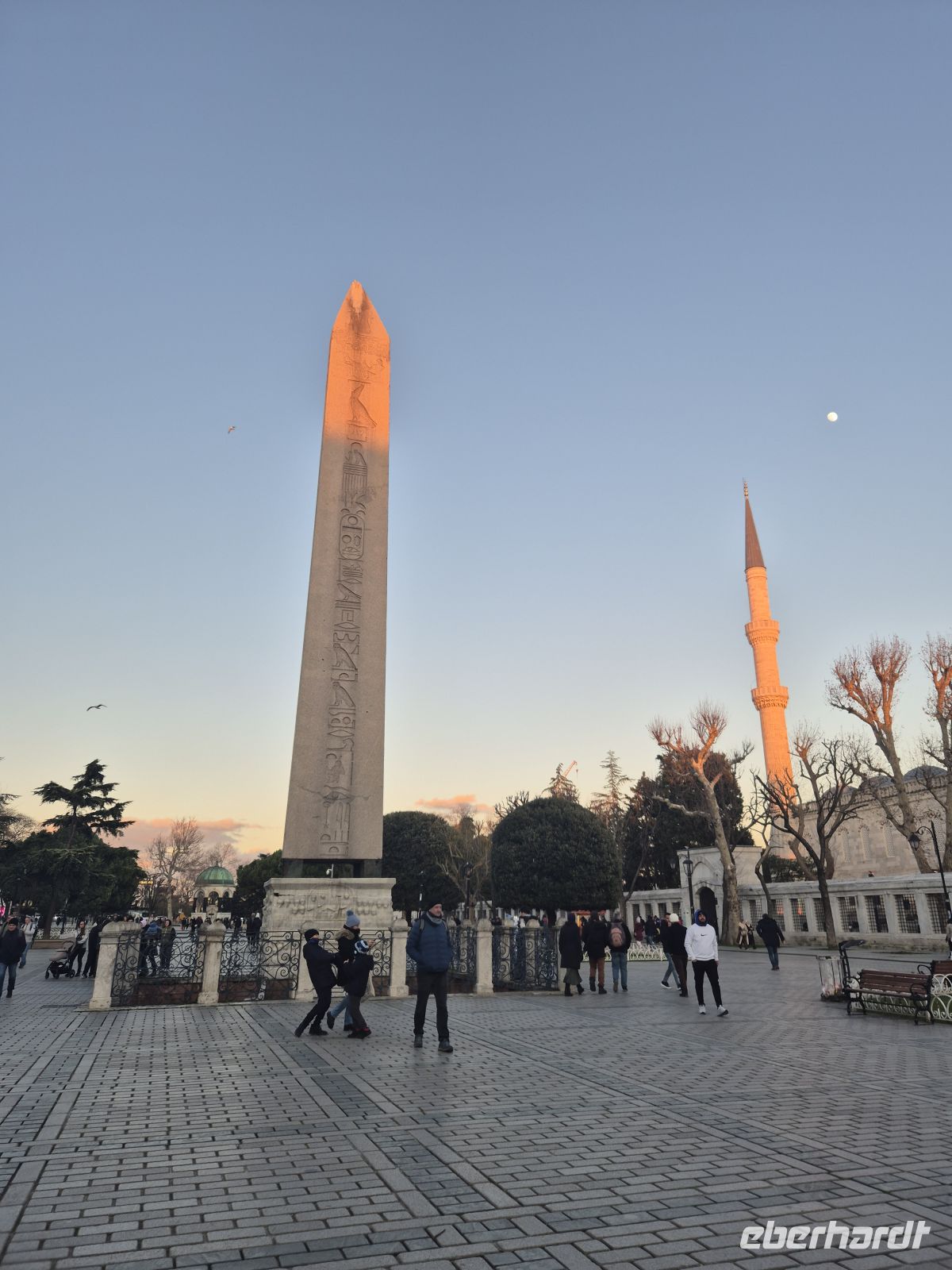 Obelisk des Theodosius vor der Blauen Moschee Istanbul - Türkei