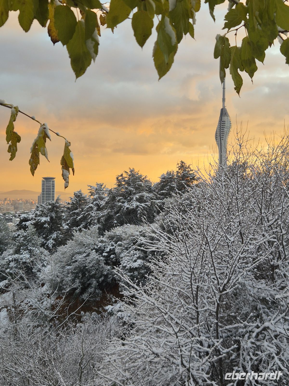 Camlica Hügel - Istanbul im Schnee - Türkei