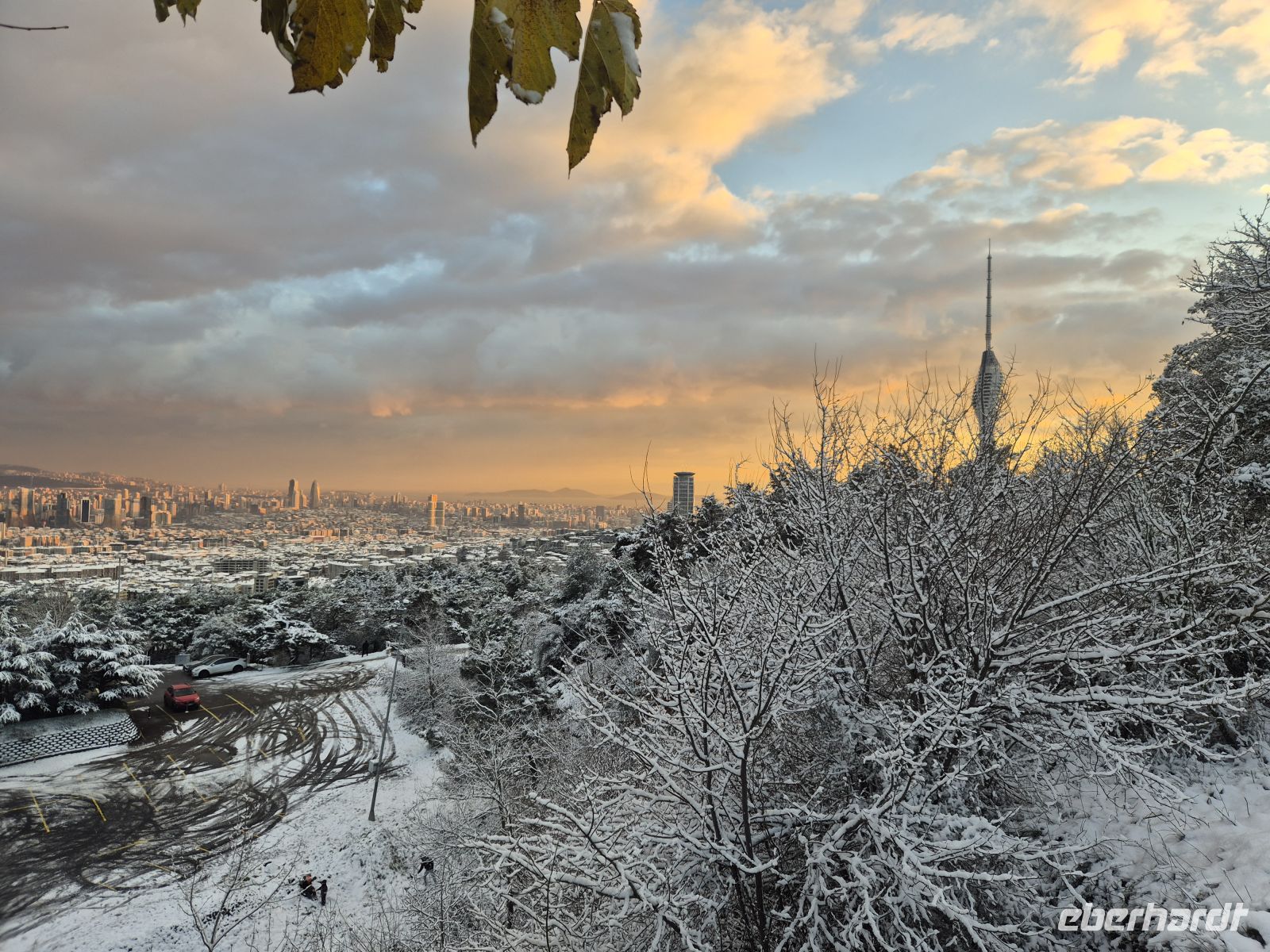 Camlica Hügel - Istanbul im Schnee - Türkei