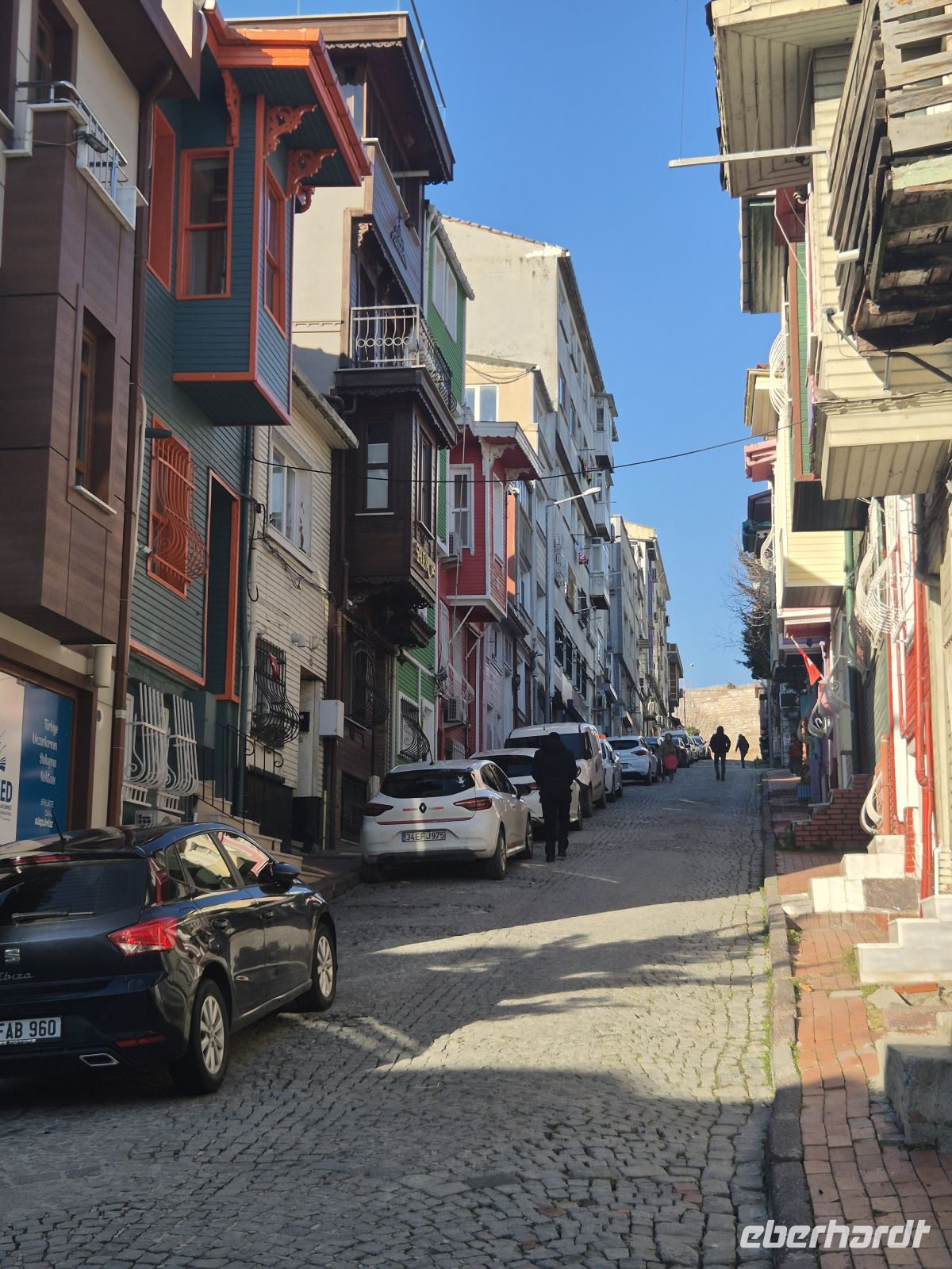 bunte Holzhäuser Istanbul - Türkei