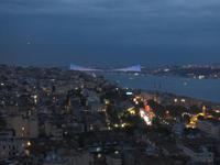 Blick auf Bosporusbrücke vom Galataturm