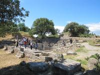 Besichtigung der antiken Ausgrabung von Troja