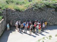 Besichtigung der antiken Ausgrabung von Troja