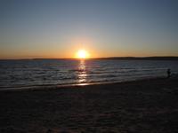 Sonnenuntergang am Strand vom Hotel 