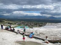 die Kalksteinterrassen von Pamukkale