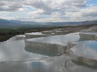 die Kalksteinterrassen von Pamukkale