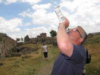 Rakirunde bei den antiken Ausgrabung von Pergamon