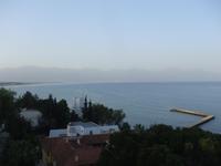 Blick vom Hotelzimmer auf den Strand von Kusadasi