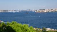 Blick vom Topkapi Serail zum Bosporus