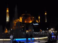 Stopp während der Lichterfahrt - Hagia Sophia in Istanbul