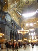 In der Hagia Sophia in Istanbul