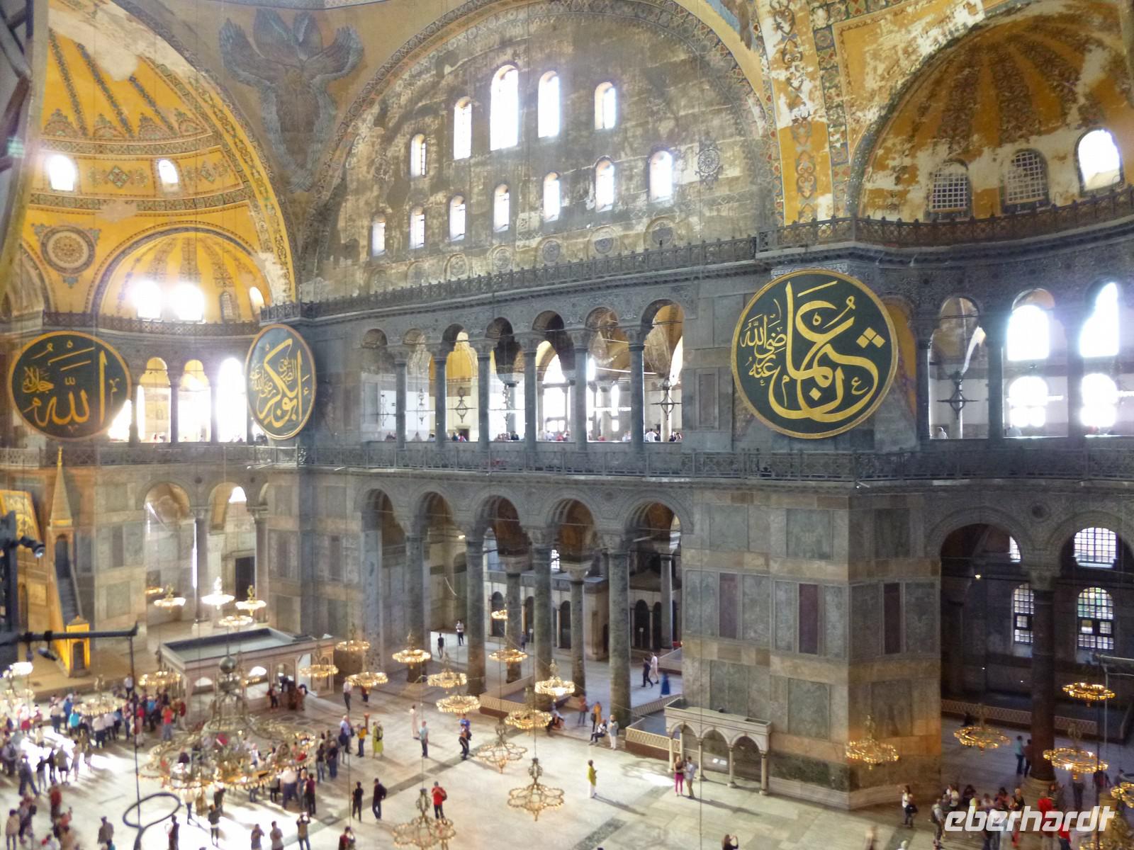 In der Hagia Sophia in Istanbul