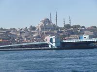 Bosporus-Schifffahrt - Galata-Brücke und Süleyman-Moschee