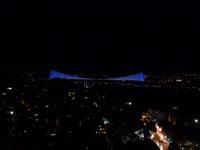 Blick vom Galata-Turm in Istanbul zur Bosporusbrücke