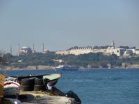 Blick vom asiatischen Teil Istanbuls zur Altstadt - Hagia Sophia und Topkapi Serail