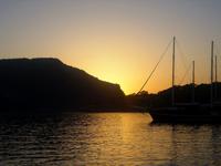 Sonnenuntergang in der Gemiler Bucht