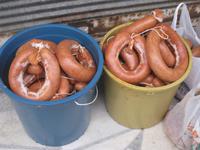 Afyon, Wurstherstellung zum Opferfest