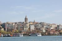 Bootsfahrt auf dem Bosporus, Blick auf Galata-Turm