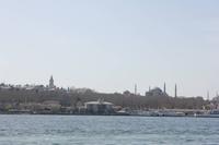 Während Bootsfahrt auf dem Bosporus