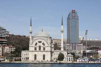 Während Bootsfahrt auf dem Bosporus