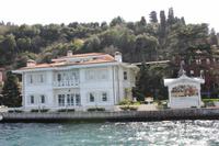 Während Bootsfahrt auf dem Bosporus