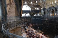 Blick von oben in der Hagia Sophia